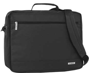 Cartoleria Tracolla porta pc monocolore nero Comix Comix