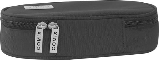 Astuccio ovale organizzato Monocolore nero Comix - 4
