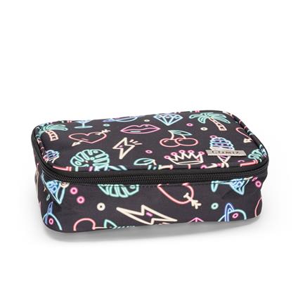 Astuccio rettangolare con zip e scomparti Maxi Allover neon Comix