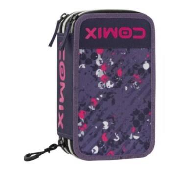 Astuccio con cancelleria 3 zip Comix wbs point