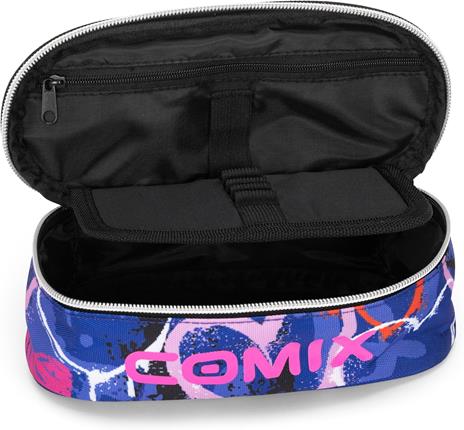 Astuccio ovale con zip e scomparti Comix wbs sprayheart - 3