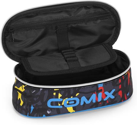 Astuccio ovale con zip e scomparti Comix wbs graffiti - 3