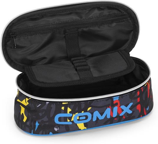 Astuccio ovale con zip e scomparti Comix wbs graffiti - 3