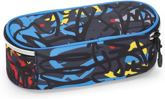 Astuccio ovale con zip e scomparti Comix wbs graffiti - 4