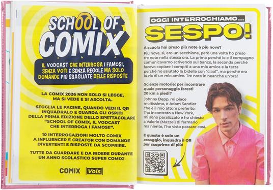 Agenda 16 Mesi, 2025-26, mini c special Comix - 6