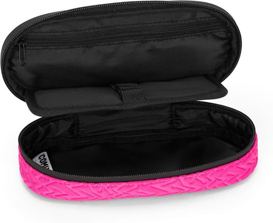 Astuccio ovale con zip e scomparti Graphic black Comix special - 3