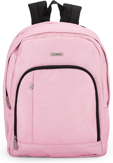 Zaino Scuola per Bambini e Ragazzi, Tasca Frontale, Spallacci Regolabili, rosa Comix - 32x43Hx23 cm