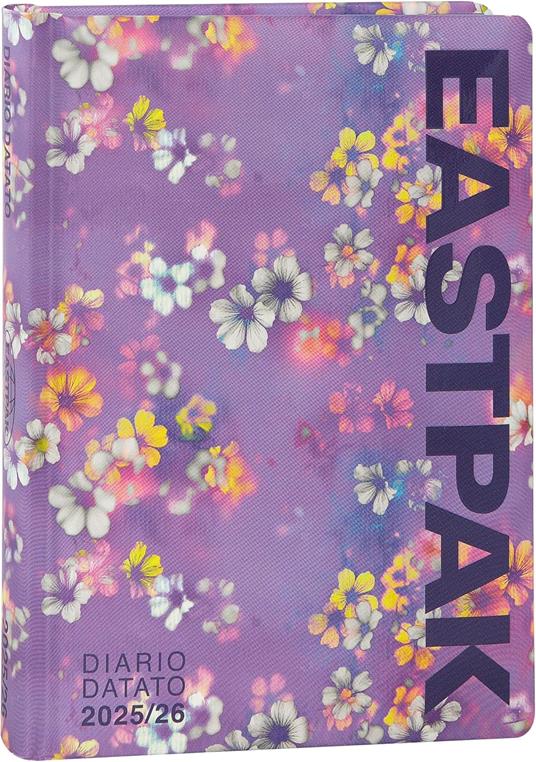 EASTPAK - Diario Scuola 2025-2026, Agenda Medium Giornaliera 13 Mesi, 352 Pagine Colorate, 12 x 16.5 cm