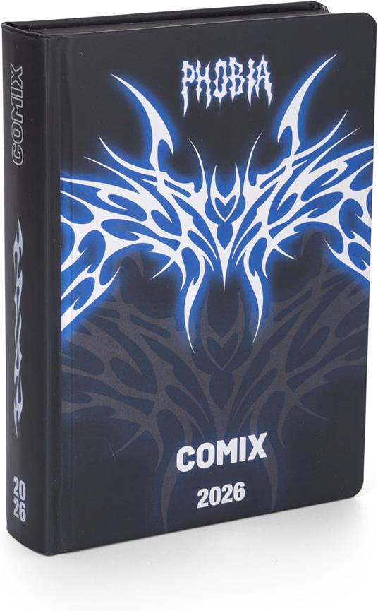 Diario Scolastico Agenda 16 mesi, 2025-26 Medium Comix Limited Edition Phobia