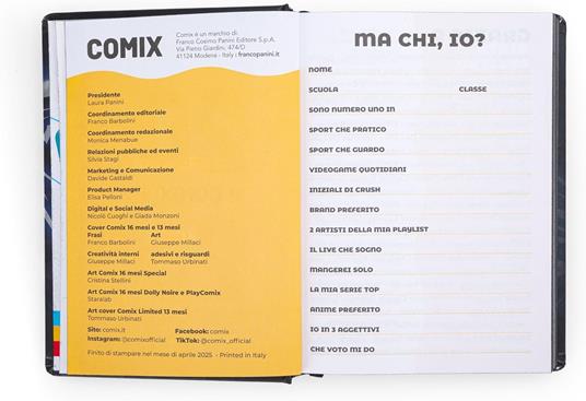 Diario Scolastico Agenda 16 mesi, 2025-26 Medium Comix Limited Edition Phobia - 4