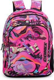 Zaino Scuola per Bambini e Ragazzi, Tasca Frontale, Chiusura a Zip e Spallacci Regolabili Comix Wave - 32x43Hx23 cm