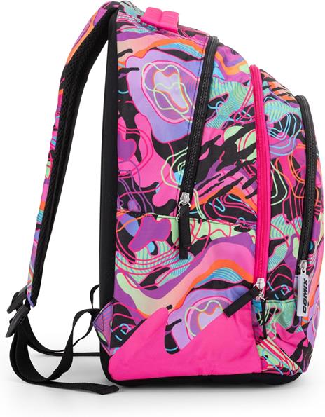Zaino Scuola per Bambini e Ragazzi, Tasca Frontale, Chiusura a Zip e Spallacci Regolabili Comix Wave - 32x43Hx23 cm - 3