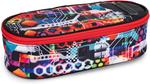 COMIX Wave - Astuccio Ovale Organizzato per Bambini e Ragazzi, Chiurusa a Zip, Interno con Passanti Elastici, 22x5Hx9,5 cm