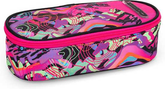 Cartoleria Astuccio Ovale con zip e scomparti Comix Wave Geo Girl Comix Wave