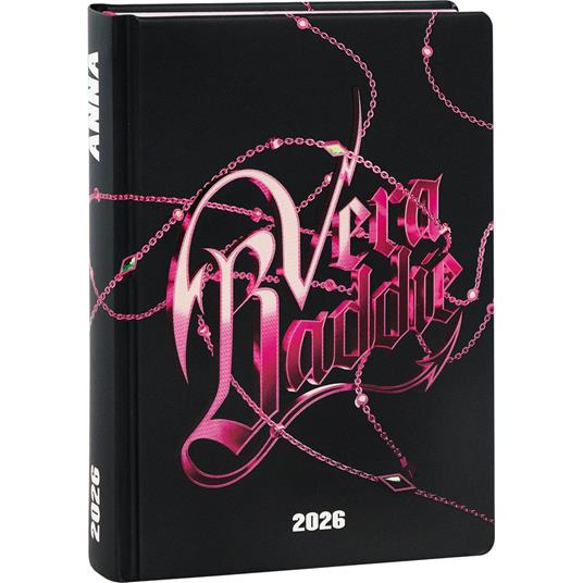 Agenda 16 mesi, 2025-26 Medium Vera Baddie Black