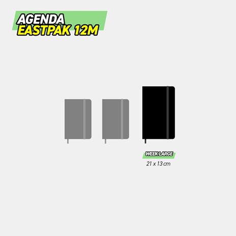 Agenda 12 mesi 2026 Settimanale Large Eastpak Ghiaccio - 4