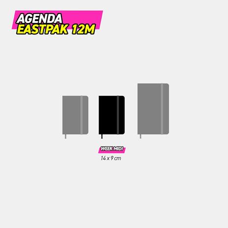 Agenda 12 mesi 2026 Settimanale Midi Eastpak Nero - 4