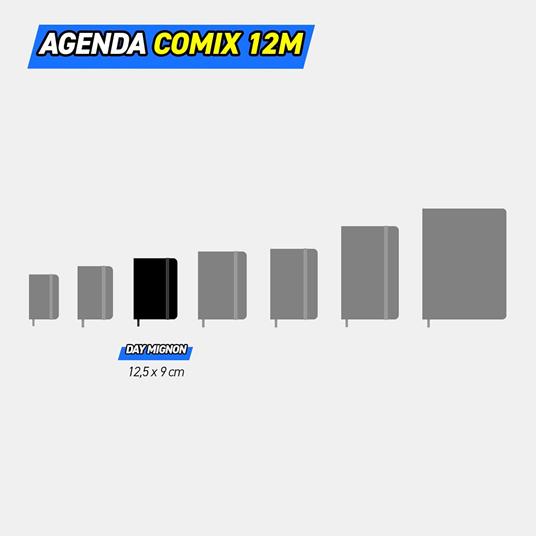 Agenda Comix 12 mesi 2026 Giornaliera Mignon Blu - 6