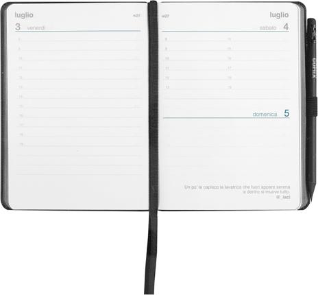 Agenda Comix 12 mesi 2026 Giornaliera Mini Nero TX - 4