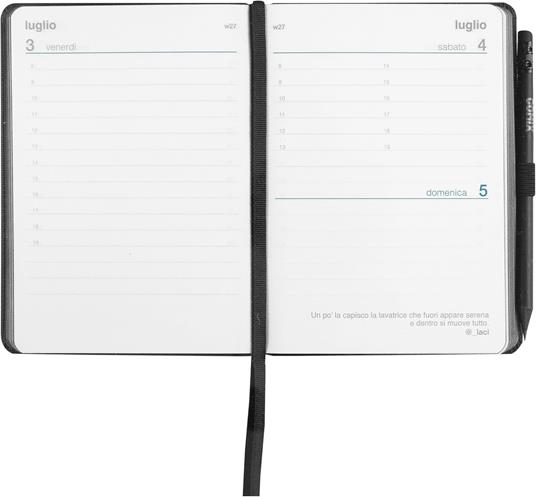 Agenda Comix 12 mesi 2026 Giornaliera Mini Nero TX - 4