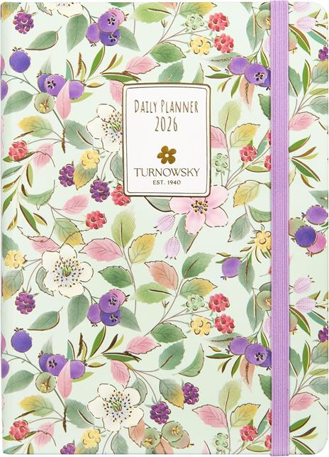 Agenda Giornaliera 12 mesi 2026 Turnowsky Mini Fiori E Bacche