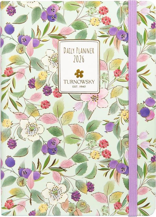 Agenda Giornaliera 12 mesi 2026 Turnowsky Mini Fiori E Bacche