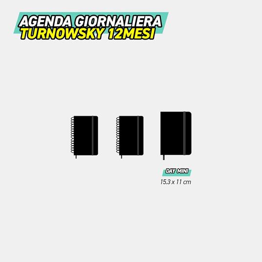 Agenda Giornaliera 12 mesi 2026 Turnowsky Mini Monstera - 4