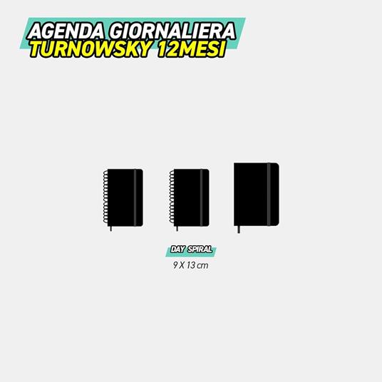 Agenda Giornaliera 12 mesi 2026 Turnowsky Spiralata 9x13 cm Uccellini - 4