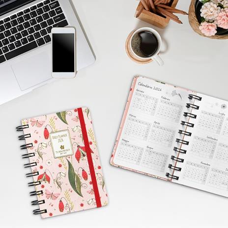 Agenda Giornaliera 12 mesi 2026 Turnowsky Spiralata 9x13 cm Tulipani - 6