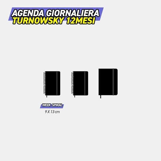 Agenda Settimanale 12 mesi 2026 Turnowsky Spiralata 9x13 cm Uccellini - 4