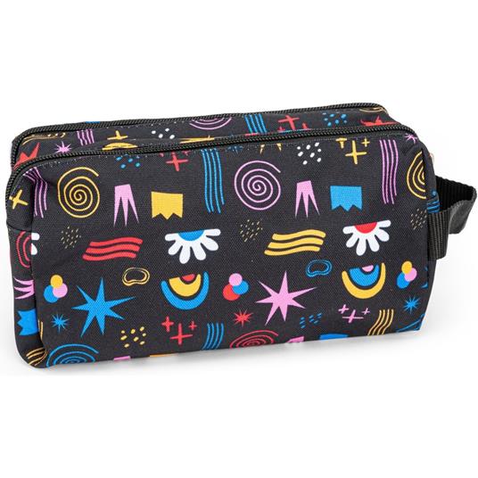 Astuccio 2 Zip Comix Allover Sport Doodle - 2