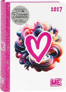 Cartoleria Agenda 2026-2027 16 mesi Medium Love Pink Color Me Me