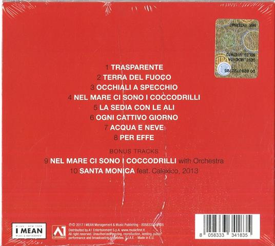 Trasparente (Sanremo 2017) - CD Audio di Braschi - 2