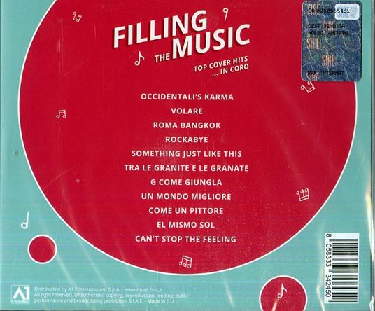 Top Cover Hits... in coro - CD Audio di Filling the Music - 2