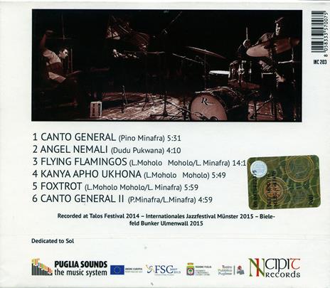 Born Free - CD Audio + DVD di Livio Minafra,Louis Moholo - 2