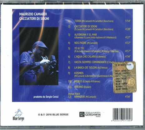 Cacciatori di sogni - CD Audio di Maurizio Camardi - 2