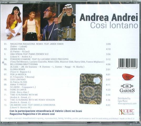 Così lontano - CD Audio di Andrea Andrei - 2