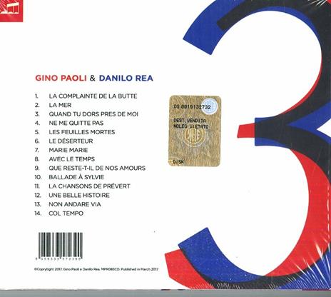 3 - CD Audio di Gino Paoli,Danilo Rea - 2