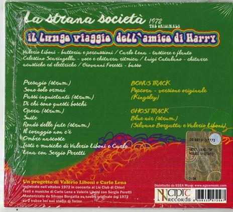 Il lungo viaggio dell'amico di Harry - CD Audio di La Strana Società - 2