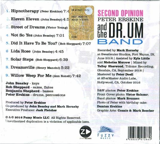 Second Opinion - CD Audio di Peter Erskine - 2