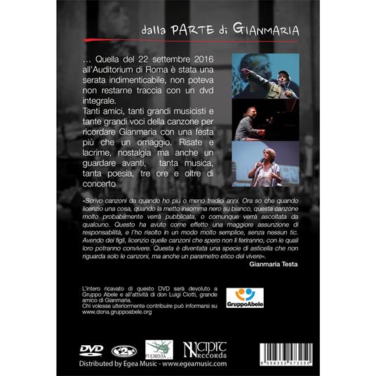 Dalla parte di Gianmaria (DVD) - DVD di Gianmaria Testa - 2