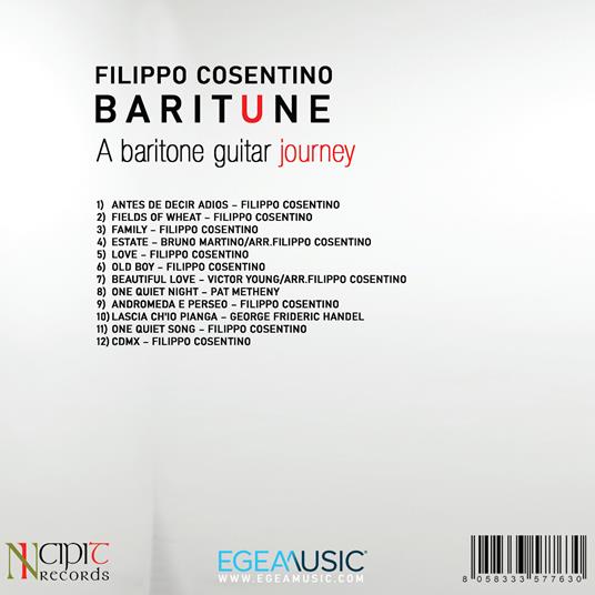 Baritune. A Baritone Guitar Journey - CD Audio di Filippo Cosentino - 2