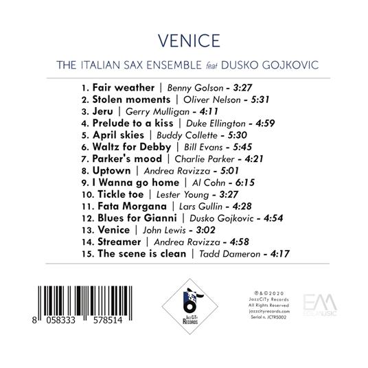 Venice - CD Audio di Italian Sax Ensemble - 2