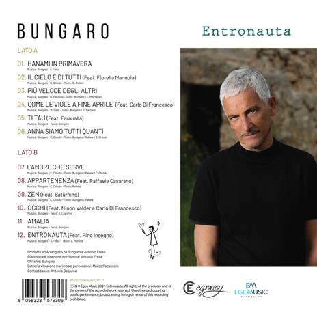 Entronauta - Vinile LP di Bungaro - 2