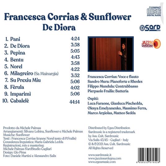 De Diora - CD Audio di Francesca Corrias - 2