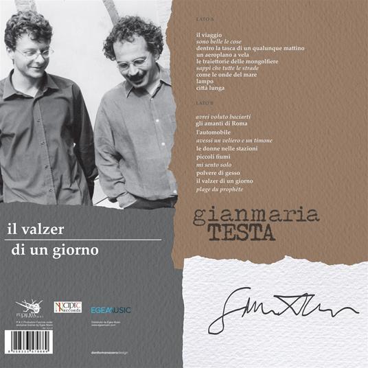 Il valzer di un giorno (Limited Edition) - Vinile LP di Gianmaria Testa - 2