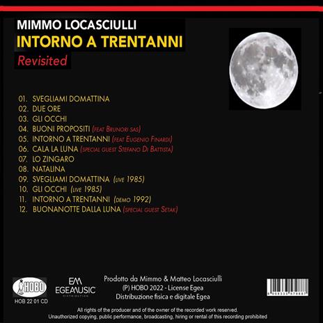 Intorno a trentanni (Revisited) - CD Audio di Mimmo Locasciulli - 2
