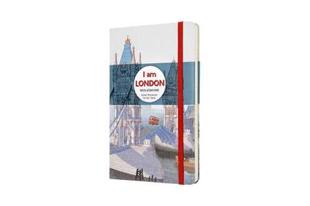 Cartoleria Taccuino Moleskine a righe, copertina rigida, large I Am the City. London Moleskine