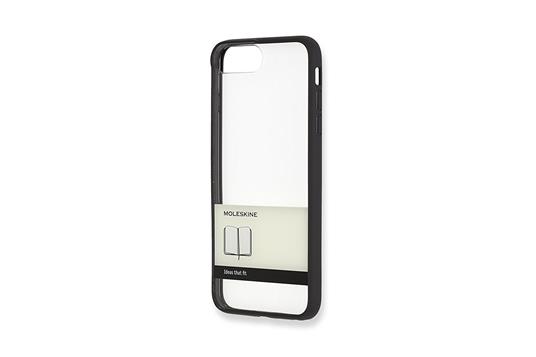 Custodia rigida Moleskine per iPhone 7 Plus con elastico. Nero MN9084
