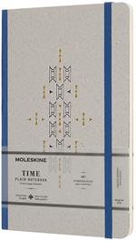 Taccuino Moleskine Time Limited Edition large a pagine bianche. Blu